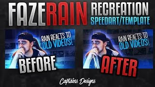 FaZe Rain Thumbnail Recreation + FREE DOWNLOAD TEMPLATE PSD