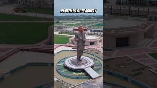 Lucknow me ek aur statue bankar taiyyar hai #theupindex #lucknow #ytshorts #bjp #deendayalupadhyay