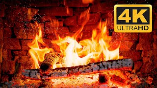 Wonderful Relaxing Christmas Fireplace & Crackling Fire Sounds🔥3 Hours Fireplace 4K for Relaxation