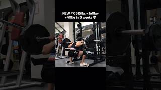 315 SQUAT PR @ 15yo #gymmotivation #gymprogress #squatpr #powerlifting