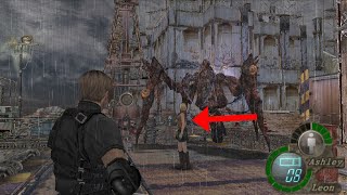 What happens if you bring Ashley with you to the last boss fight in Resident Evil 4?