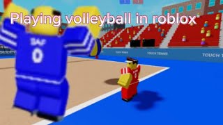 Playing Volleyball on Roblox !!!