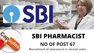 SBI/PHARMACIST RECRUITMENT