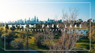 4K Drone Video Albert Park Lake Melbourne 2020