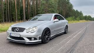 Mercedes CLK 500 M113 Exhaust - Modded factory muffler, secondary cat delete, resonator delete