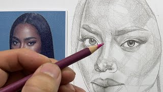 Colored Pencil DRAWING Live! How to Draw, Layer, Blend Realistic Skin-Tone?