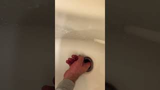 Toilet plunger in a tub? Don’t do it wrong.          #plumbing #hack #handyman #shorts