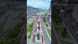 Monorriel 🚝 en construcción, Monterrey, Octubre 2024 🚧😍😍#monterrey #nuevoleon #mexico #Metrorrey