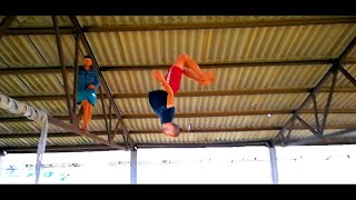 Parkour 2018 / Много соломы / Неудачный гейнер с 4х метров