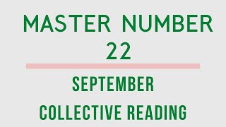 Master Number 22 - A MASSIVE New Beginning! Tarot Oracle Reading September 2022