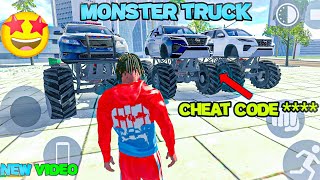 Police Car \ Fortuner Monster Truck का Cheat Code || Indian bike driving 3D game || indian bike game