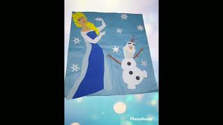 Decoração da Frozen feito com E.V.A. ( faça você mesmo).