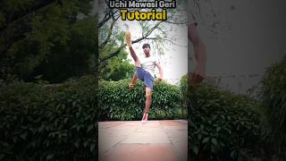 Uchi Mawasi Geri🔥🥋 #tutorial #taekwondo #karate #motivation #trick #training #speed #power #shorts