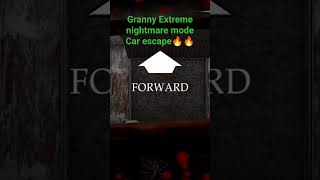 Granny extreme nightmare mode Car escape🔥🔥 #granny #gaming