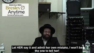 Rabbi Yoel Roth - Don't argue with your wife