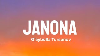 G'aybulla Tursunov - JANONA. #janona #g'aybulla_tursunov #uzbekmusic #trend #trending #lyrics #tekst