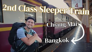 THAILAND SECOND CLASS SLEEPER TRAIN | Chiang Mai to Bangkok 🚉