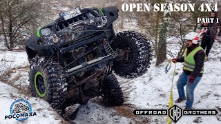 Опасно на зимнем Off-Road OPEN SEASON 4x4, часть 1