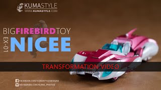 Transformation Video: Big Firebird Toy EX-01 Nicee