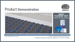 ARDEX FLEXBONE® HEAT - Demonstration