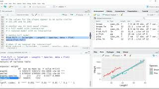 Analysis of covariance in R