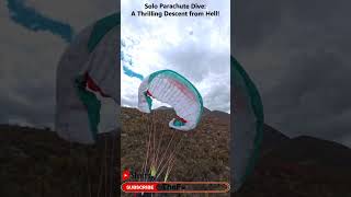 Solo Parachute Dive: A Thrilling Descent from Hell! #shorts #parachutejump