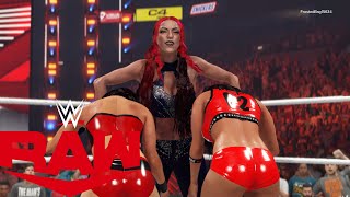 WWE2K23 RAW WWE WOMEN'S TAG TEAM CHAMPIONSHIP REMATCH THE BELLA TWINS VS THE UNHOLY UNION