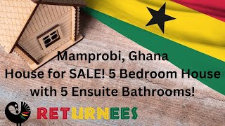 Mamprobi House with 5 Ensuite Bathrooms and Living Room, Self Contained for SALE! | GHANA