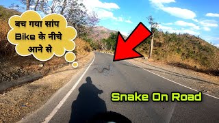 Snake on Road india | Bal Bal bach Gaya | 🐍 Snake attack on road