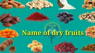 Dry fruits name!! hindi or english