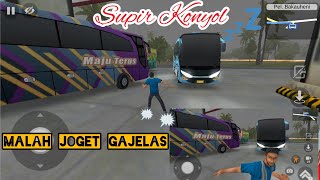 Parah!!! aksi joget pargoy supir satu ini bikin macet terminal || bus simulator Indonesia