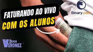 OPERANDO AO VIVO COM MEUS ALUNOS E FATURANDO EM CONTA REAL 🤑😱 ARREBENTAMOS COM A BINARY