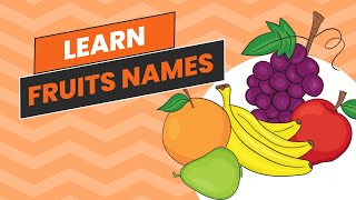 Learning Fruits Names | Educational Video for Toddlers | Big B's channel!