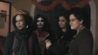 Halloween en "Tierra Solidaria": Teatro espontáneo.