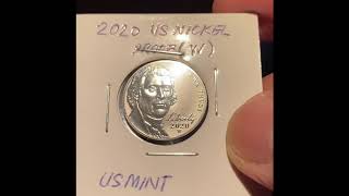 Thomas Jefferson nickle proof   (W) mint mark