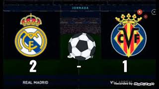 REAL MADRID vs VILLARREAL (2 - 1)