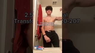 2.5 natural gym transformation #shorts #fitness #gymtransformation #gymshorts #fitnessshorts