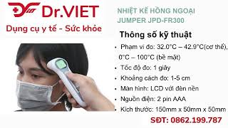 Giới thiệu sản phẩm Nhiệt kế hồng ngoại JUMPER JPD-FR300 | Y khoa DrViet