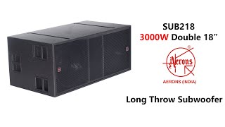 AERONS SUB218 Subwoofer with 18SW115 (In Hindi)