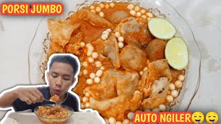 MUKBANG BAKSO ACI LEVEL LAVA MERCON, PEDES BANGET