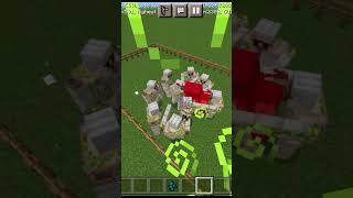 Warden VS Golems in  Minecraft 1.20 update #shorts