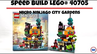 LEGO SPEED BUILD: 40705 Micro NINJAGO City Gardens (Insiders Reward)