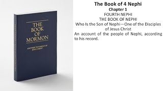 The Book of Mormon - The Book of 4 Nephi - Chapter 1