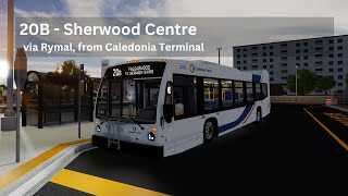 20B from Caledonia Terminal to Sherwood Centre