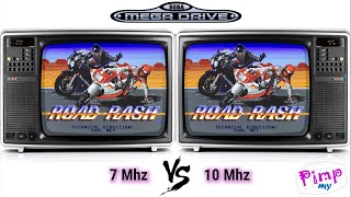 Road Rash on Megadrive : 7mhz VS 10mhz