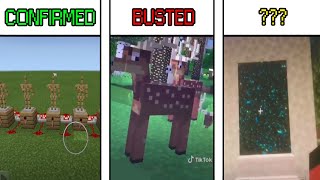 Minecraft TIKTOK MYTHBUSTERS Part 1