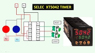 selec timer XT5042 programming and wiring details.#selectimer #sudhirtechnical