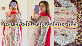 Old Dupatay say Banai beautiful Shirt😊|girlz dress design