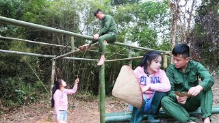 TIMELAPSE: 30 days drunk father-in-law chased daughter-in-law out of the house - build bamboo house