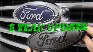 Color Matched Ford Emblem. HOW'S IT HOLDING UP? (ONE YEAR REVIEW)